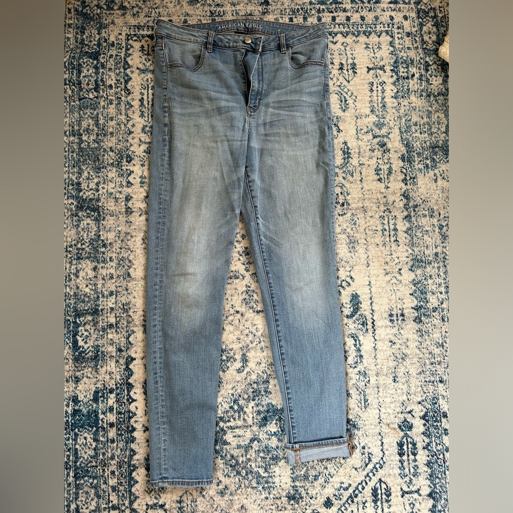 American eagle “super stretch” 14 Long skinny jeans